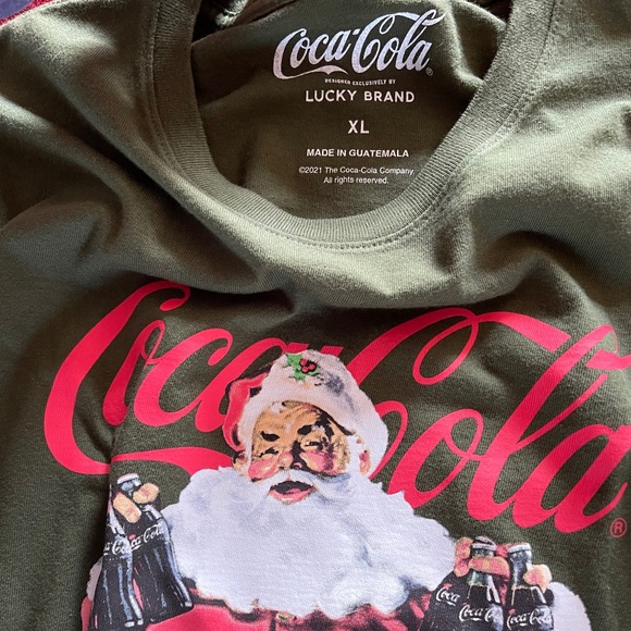 Lucky Brand Green and Red Short Sleeve Tee - Picture 3 of 5